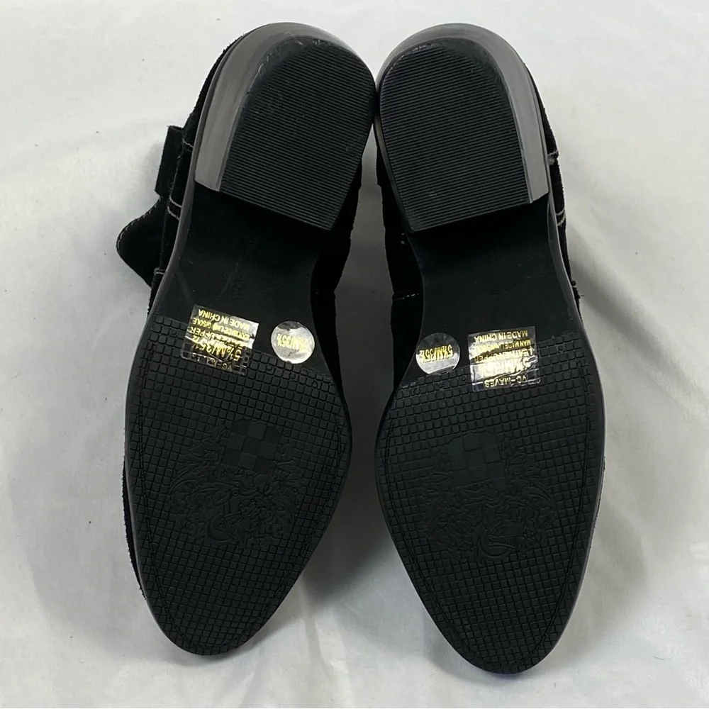 Vince Camuto VC-Maves Black Suede Ankle Boots 5.5 M